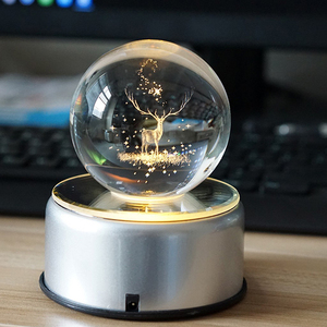 Bán buôn giá rẻ chất lượng cao LED xoay cơ sở đứng pha lê <span class=keywords><strong>Cube</strong></span> bóng cơ sở - Product Image 5