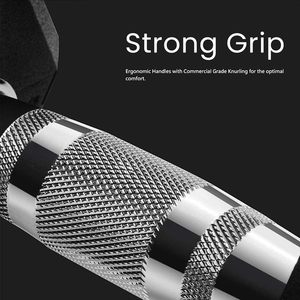 Support pour haltères hexagonaux, personnalisable avec logo, haltères hexagonaux en caoutchouc pour la musculation - Product Image 2
