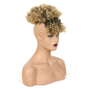 Perruque Afro Bouclée Frisée Courte et Volumineuse en Fibre Synthétique Haute Température pour Femmes Africaines – Idéale pour les Fêtes - Product Image 3
