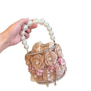 Design Flower Birdcage Crossbody Bag Silk <b>Chain</b> Strap Lock Closure-Elegant All-Match Exquisite Super-Trendy <b>Handbag</b> Tanjing - Product Image 5