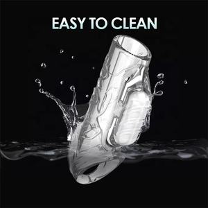 Neues Design Wieder verwendbares Silikon-Penis-Penis-Ärmel Vibrierendes Sexspielzeug für Erwachsene mit Verzögerung szeit kondomen - Product Image 5