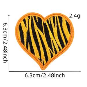 Parches Cosméticos Termoadhesivos de Alta Calidad con Diseño de Leopardo, Estrellas, Corazones y Lazos para Decoración - Product Image 6