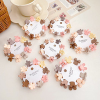 Mini pinces à cheveux coréennes mignonnes, pinces à cheveux de princesse, accessoires pour cheveux doux pour femmes, petite pince à cheveux crème pour enfants