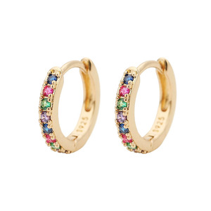 2 Pcs Rainbow Little Huggies <strong>Hoop</strong> Earrings Girl Tiny Rings Cartilage Small Helix Piercing Conch Earlobe <strong>Tragus</strong> Circle Women <strong>Hoop</strong> - Product Image 6