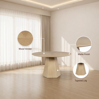 Table basse scandinave moderne en placage de bois 1200 mm, design parquet, piétement en MDF E2, mobilier de salon écologique