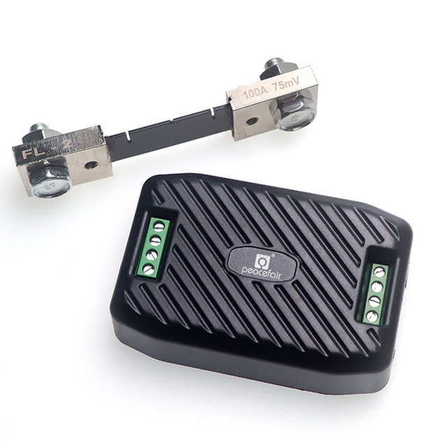 Peacefair PZEM-017 Smart Power Energy Meter 300V Modbus RS485 Electric Voltimetro Ampere Kwh Wattmeter DC Shunt 100A Panel Meter