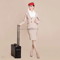 Personnaliser en Gros des Uniformes d'Hôtesses de l'Air Emirates de Haute Qualité pour les Équipages Féminins du Monde Entier
