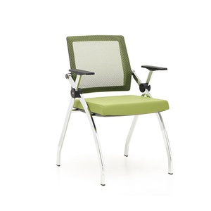 Conjunto de Muebles de Oficina Modernos Blancos, Silla de Estudio Plegable y Extensible para Capacitación - Product Image 6