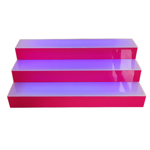 Màn Hình Bước Acrylic Trong Suốt Sang Trọng Với Bộ Điều Khiển Từ Xa Đèn LED Giá Trưng Bày Bậc Thang Bằng Acrylic Nhiều Màu Sắc - Product Image 5