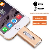 Chiavetta USB OTG 3-in-1 Telescopica Personalizzata con Crittografia, Garanzia di 3 Anni, Velocità 10-15MB/s