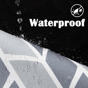 <span class=keywords><strong>Rideau</strong></span> <span class=keywords><strong>de</strong></span> <span class=keywords><strong>douche</strong></span> à crochet <span class=keywords><strong>de</strong></span> ceinture géométrique en forme <span class=keywords><strong>de</strong></span> V, antibactérien, imperméable <span class=keywords><strong>et</strong></span> lavable <span class=keywords><strong>de</strong></span> 72 pouces en polyester durable - Product Image 2