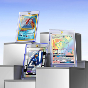 QY Strong Magnetic <b>Card</b> <b>Holder</b> for Anime <b>Cards</b> Clear Hard PVC Protective Case 6 Inch Modern Design - Product Image 1