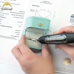 Goldleaf Custom 10K Solid Gold Lab Grown Diamond <b>Ring</b> VVS <b>Cushion</b> Cut 1-3CT IGI Certified White Gold Unisex - Product Image 4