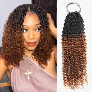 Cheveux humains vierges 1B/30 <span class=keywords><strong>Miracle</strong></span> Knots en vrac pour tresses au crochet, pré-bouclées, 12-30 pouces, texture naturelle, vente en gros directe usine OEM - Product Image 1