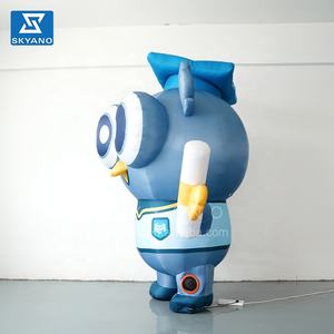 Mascota de dibujos animados inflable personalizada Un búho con uniforme de soltero Mascota inflable de la escuela - Product Image 4