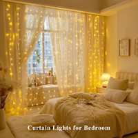 Guirlandes lumineuses LED, 8 modes, lumières féériques, guirlandes suspendues, décoration de chambre, fête de mariage, décoration de Noël pour cour