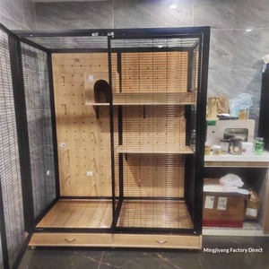 قفص طيور كبير الحجم للحيوانات الأليفة، فيلا فاخرة للببغاء شوان فنغ، صندوق شفاف بيئي للاستخدام الخارجي - Product Image 2