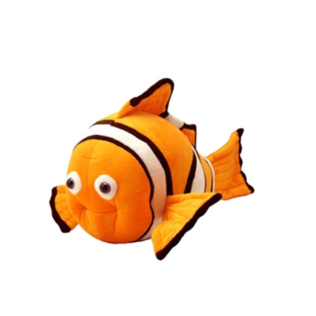 Orange and White Clownfish Toy Supple Plush Clownfish Stuffed Marine Animal Dolls