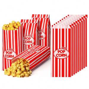 Bolsas de Papel para Palomitas de Maíz de 2 oz Personalizadas al por Mayor, Contenedores Desechables de Papel para Palomitas de Maíz para Festivales de Cine, Suministros para Fiestas Temáticas - Product Image 1