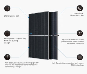 Meilleur prix pour les panneaux solaires <span class=keywords><strong>Trina</strong></span> Vertex S 370w <span class=keywords><strong>375w</strong></span> 380w 385w 390w, module PV double vitrage, noir - Product Image 2