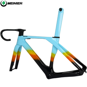 Cadre de vélo à disque en carbone super léger avec guidon 420x90mm cadre de vélo de route Aero pour cadre de vélo de route en carbone de course - Product Image 2