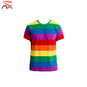 T-shirt con Stampa Digitale della Bandiera Arcobaleno LGBTQ in Poliestere 140g per Eventi all'Aperto dalla Fabbrica Nuoxin - Product Image 3