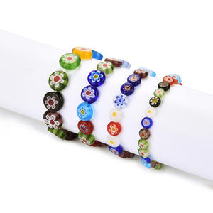 Cuentas de cristal de flores de colores mezclados a granel, suministros artesanales para pulseras de estilo <span class=keywords><strong>Pandora</strong></span>, fabricación de joyas bohemias - Product Image 6