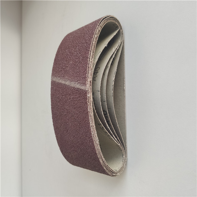 Best Quality 75*457mm Red Aluminum Oxide Sanding Belts for Metal
