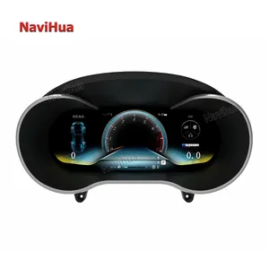 NaviHua 10.25 Inch Car Gauges Speedometer LCD Dashboard Panel Digital Instrument Cluster for Mercedes Benz C GLC Class 2015-2018