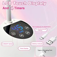 Nouvelle arrivée Lampe à ongles UV LED sans fil rechargeable, séchage rapide pour vernis gel, manucure professionnelle en salon