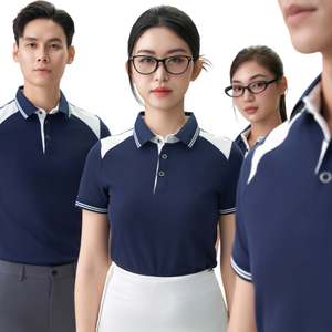 Polo extensible à séchage rapide avec épaule à deux tons 220gsm T-shirts vierges au détail en gros pour l'impression abordable - Product Image 4