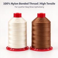 Fil à coudre 100% nylon, haute résistance à la traction, couleur inaltérable, pour cuir, sacs, chaussures et tissus d'ameublement