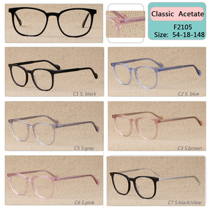 Acetato de gafas de sol de hombres Retro Vintage redondo gafas <span class=keywords><strong>Nerd</strong></span> mujeres gafas miopía gafas - Product Image 2