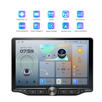 Autoradio Android Nunoo 2 Din pour lecteur DVD, navigation GPS, écran tactile universel de 10 pouces, autoradio de tableau de bord