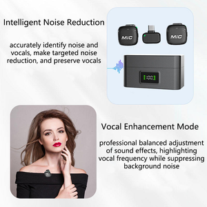 Micrófono inalámbrico MIC3, equipado con chip magnético de reducción de ruido con IA, adecuado para teléfonos móviles - Product Image 2