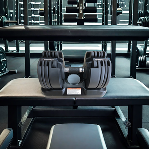 Bán Buôn Thiết Bị Tập Thể Dục Tập Thể Dục Sắt Quả Tạ Có Thể Điều Chỉnh 20Kg Barbell Đào Tạo Quả Tạ Với Cơ Sở - Product Image 4