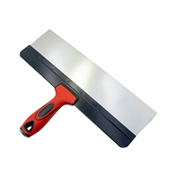 Lame en acier inoxydable de qualité industrielle, couteau à ruban, poignée souple, outils de mastic de plâtrage, grattoir, outils pour cloisons sèches