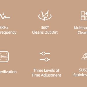 Nouvel Arrivage : Nettoyeur Ultrasonique UV Portable Domestique pour Cuir, Bracelets de Montre Connectée, Écouteurs, Coques de Téléphone, Pièces de Monnaie, Clés et Casquettes - Product Image 5