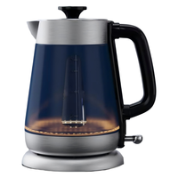 Bouilloire Électrique en Verre Transparent à Ébullition Rapide, Chauffe-Eau 1,8 L pour Cuisine Domestique - Vente en Gros Usine