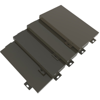Panneau composite perforé incurvé décoratif haute densité, mur-rideau en aluminium, panneaux de placage en aluminium