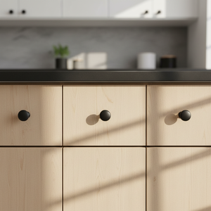 Matt <strong>Black</strong> Zamak Cabinet <strong>Knob</strong> Durable Antirust Modern Design Easy Installation for <strong>Drawer</strong> Cabinets Bedroom Kitchen Bathroom Use - Product Image 4