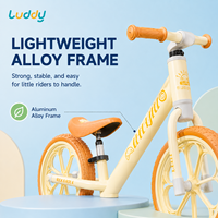 Vélo d'équilibre pour enfants Luddy Wholesale OEM B.Duck en alliage de magnésium, léger, sans pédales, vélo d'apprentissage pour tout-petits, pneus EVA, âges 2-6 ans