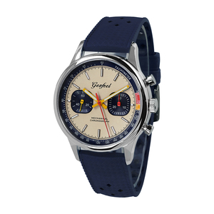 40mm <b>Chronograph</b> Manual‑winding Mechanical Watch Sapphire Crystal 50M Waterproof Fluororubber Strap Men Sports Wristwatch - Product Image 2