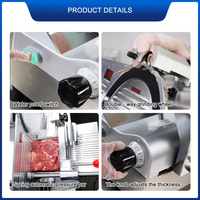 Trancheuse à viande automatique commerciale pour bacon, bœuf, jambon, équipement de cuisine pour hôtels et restaurants, machine à trancher la viande