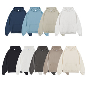 Otoño hombres 100% algodón FOG Hoodie marca de moda americana 450G Terry chaleco con capucha patrón sólido ajuste suelto nuevo Blockbuster - Product Image 5