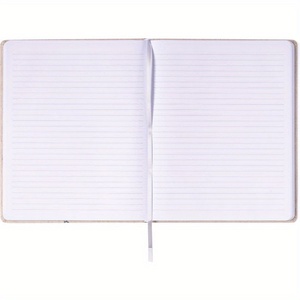 Grande couverture en lin rigide Journal d'écriture 256 pages crème lignées Ruban signet Lay Flat Desk Size Lined Notebook - Product Image 3