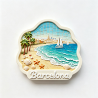 3D Harz Barcelona Wahrzeichen Kühlschrankmagnet Spanien Reise Touristen Geschenk Kühlschrank Souvenir Heimdekoration