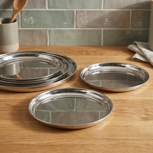 <b>Stainless</b> <b>Steel</b> Round <b>Tray</b> - Product Image 3