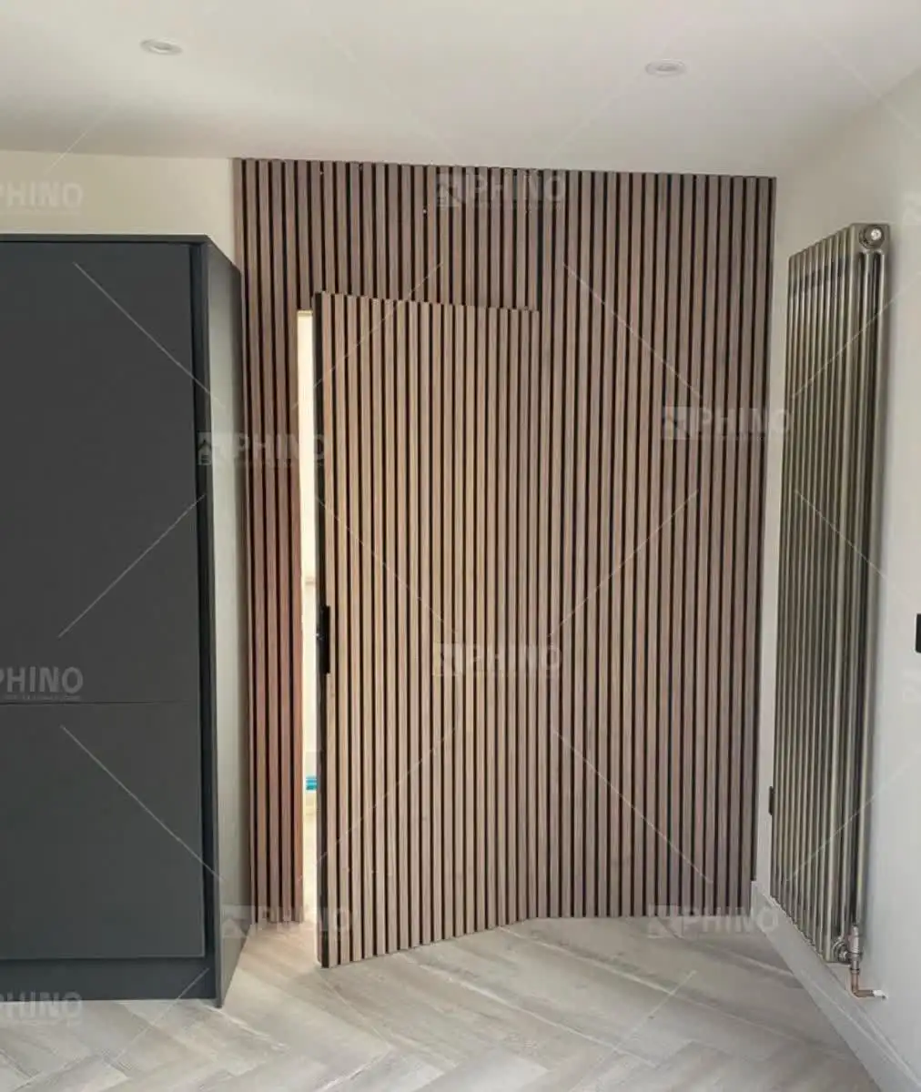 Innen Massivholz tür Aluminium rahmen versteckt unsichtbare Holztüren für Häuser