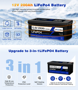 แบตเตอรี่ลิเธียมไอออน LFP 12V 24V 36V 48V 100Ah 200Ah 300Ah ชุดแบตเตอรี่สำรองพลังงาน แบตเตอรี่เหล็กฟอสเฟต 60V 105Ah LH-UIB-P12100 - Product Image 4